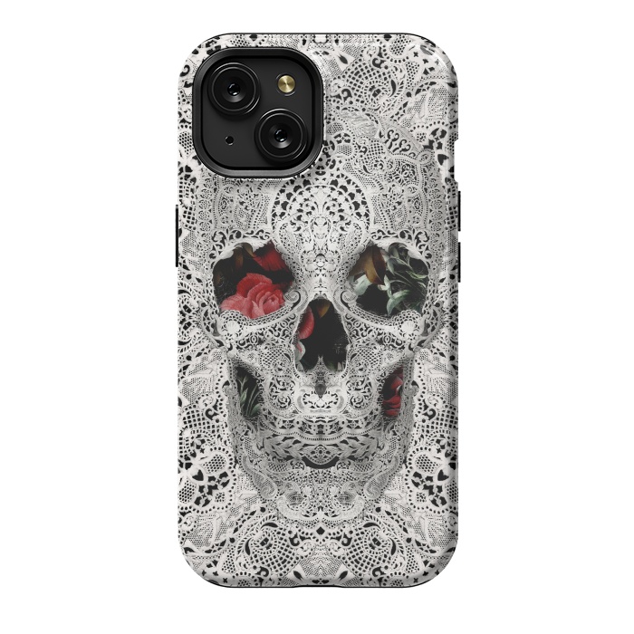 iPhone 15 StrongFit Lace Skull 2 by Ali Gulec