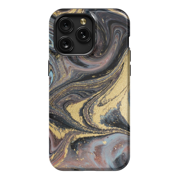 iPhone 15 Pro Max StrongFit Liquid Marble Design IV by ArtsCase