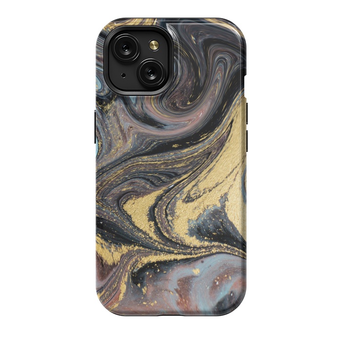 iPhone 15 StrongFit Liquid Marble Design IV by ArtsCase