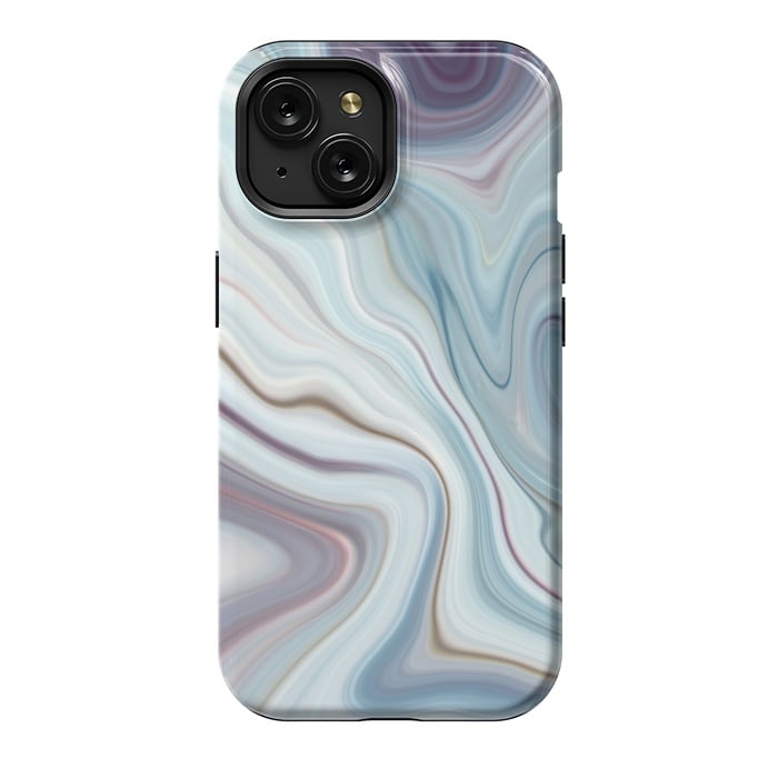 iPhone 15 StrongFit Marble Liquid Pattern by ArtsCase