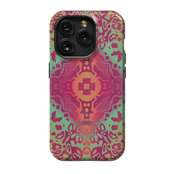 iPhone 15 Pro StrongFit Colorful Mandalas by ArtsCase
