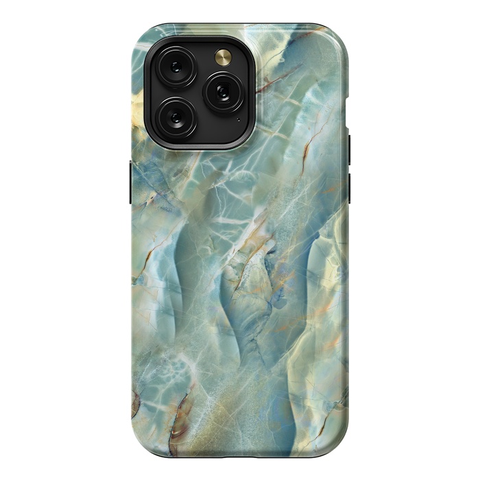 iPhone 15 Pro Max StrongFit Green Marble Design by ArtsCase
