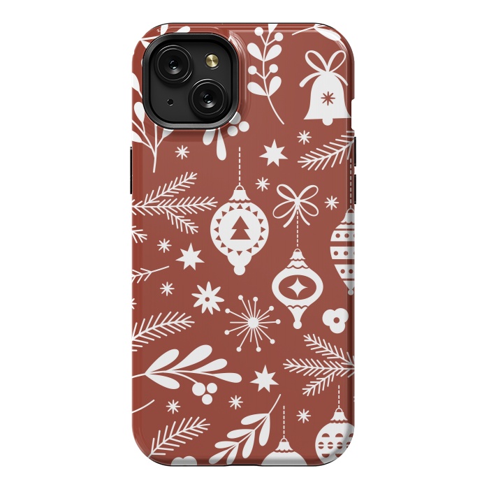 iPhone 15 Plus StrongFit Christmas Pattern II by ArtsCase