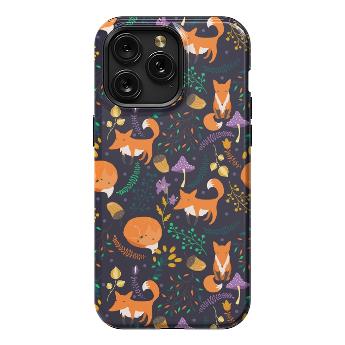 iPhone 15 Pro Max StrongFit Cute foxes by Julia Badeeva
