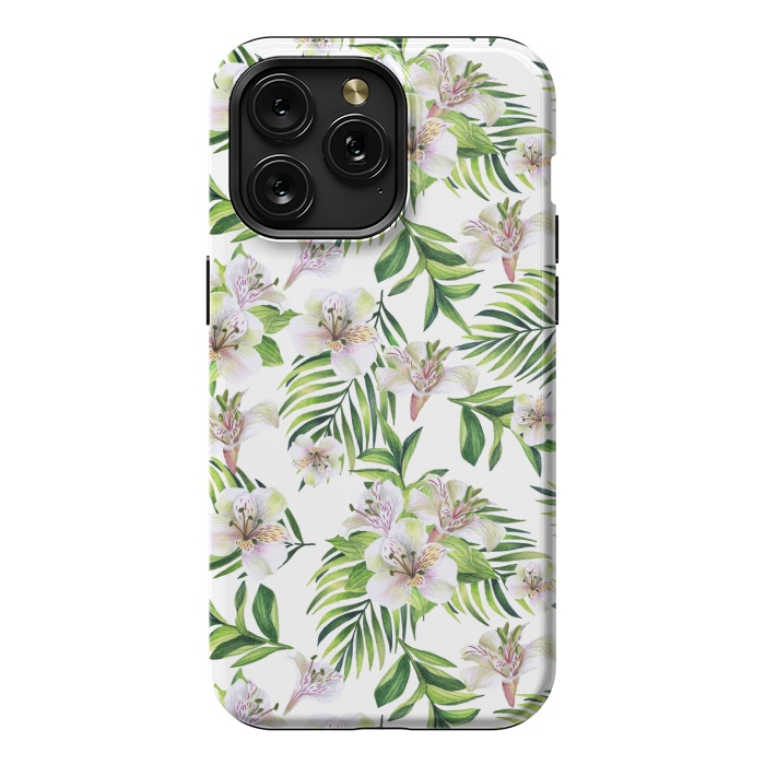 iPhone 15 Pro Max StrongFit White flowers by Julia Badeeva