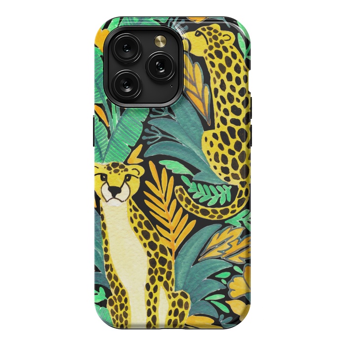 iPhone 15 Pro Max StrongFit Leopards by Julia Badeeva