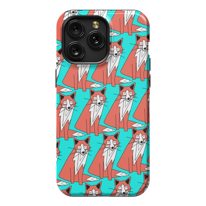 iPhone 15 Pro Max StrongFit Fox pattern by Steve Wade (Swade)
