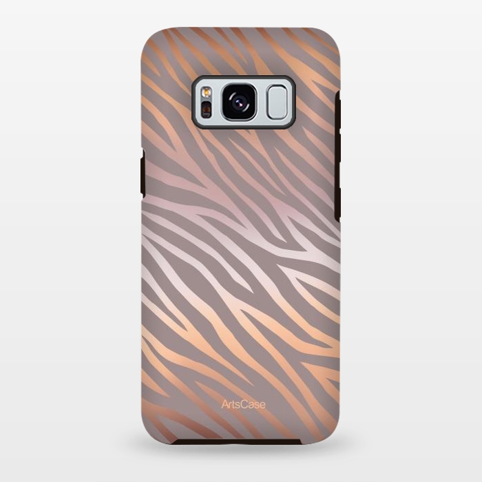 Galaxy S8 plus StrongFit Peel Zebra by ArtsCase
