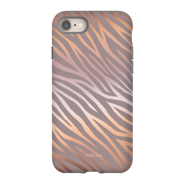 iPhone 8 StrongFit Peel Zebra by ArtsCase