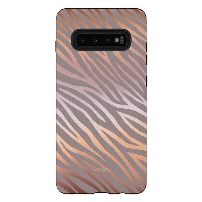 Galaxy S10 plus StrongFit Peel Zebra by ArtsCase