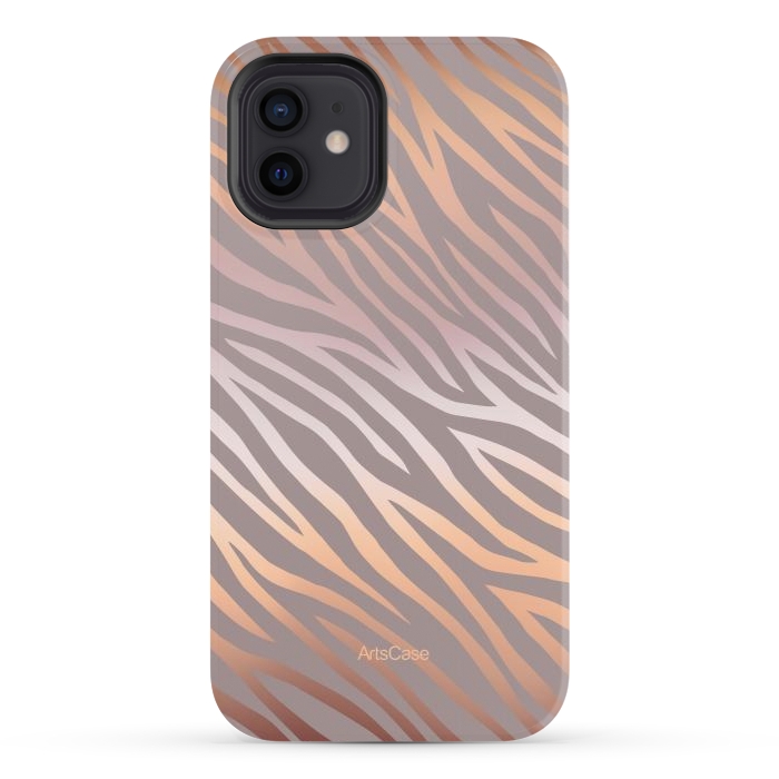 iPhone 12 StrongFit Peel Zebra by ArtsCase