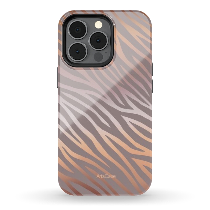 iPhone 13 pro StrongFit Peel Zebra by ArtsCase
