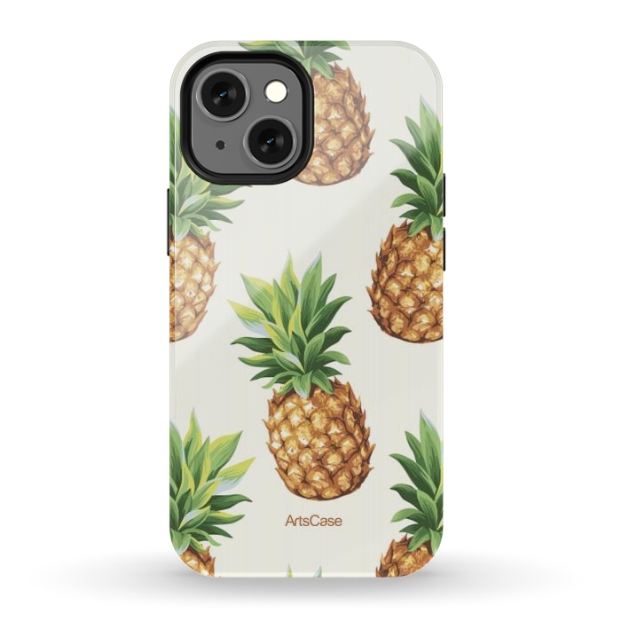 iPhone 13 mini StrongFit Fun Pineapple by ArtsCase
