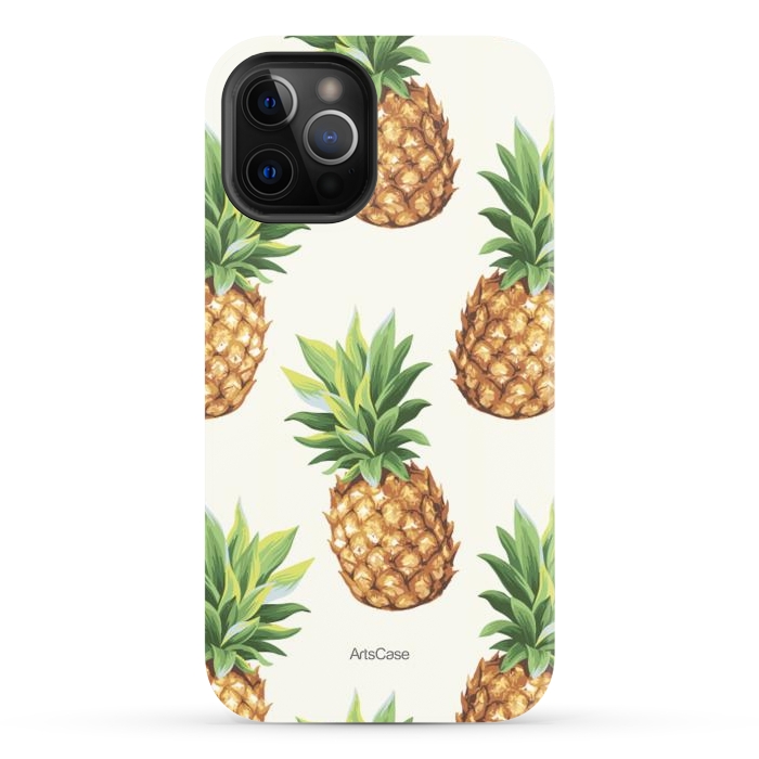 iPhone 12 Pro Max StrongFit Fun Pineapple by ArtsCase