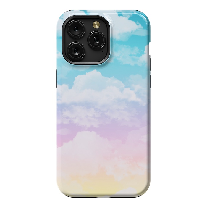 iPhone 15 Pro Max StrongFit Pastel Clouds by Julie Erin Designs