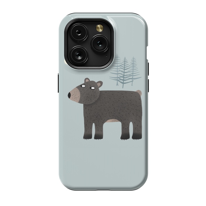 iPhone 15 Pro StrongFit The Bear, the Trees and the Moon by Nic Squirrell