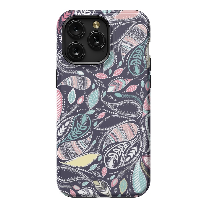 iPhone 15 Pro Max StrongFit Paisley Princess by Rose Halsey