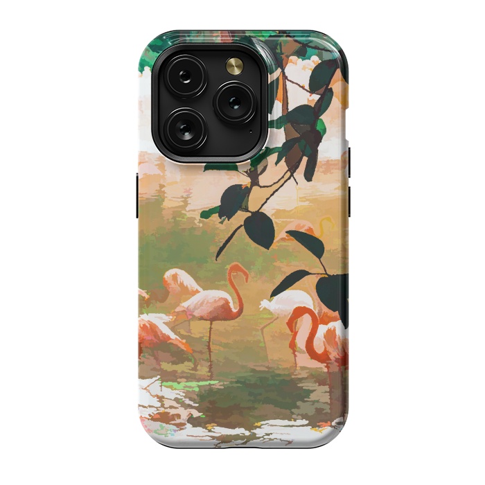 iPhone 15 Pro StrongFit Flamingo Sighting by Uma Prabhakar Gokhale