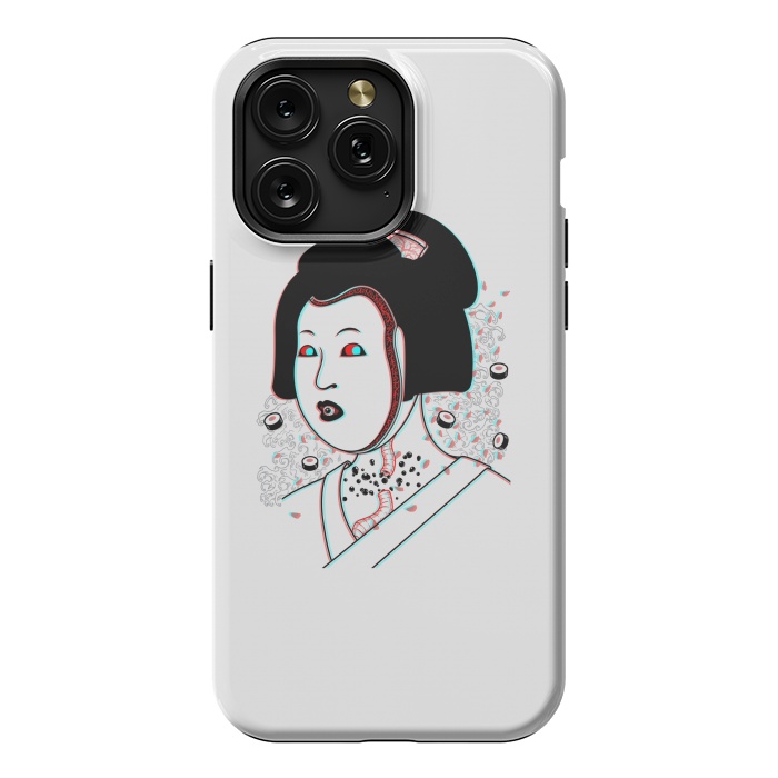 iPhone 15 Pro Max StrongFit Psychedelic Geisha by Pigboom