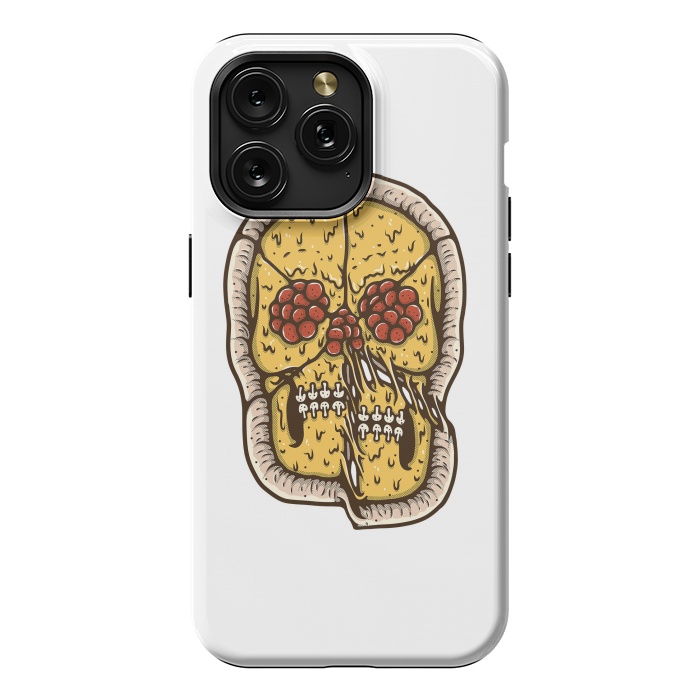 iPhone 15 Pro Max StrongFit pizza Skull by Afif Quilimo