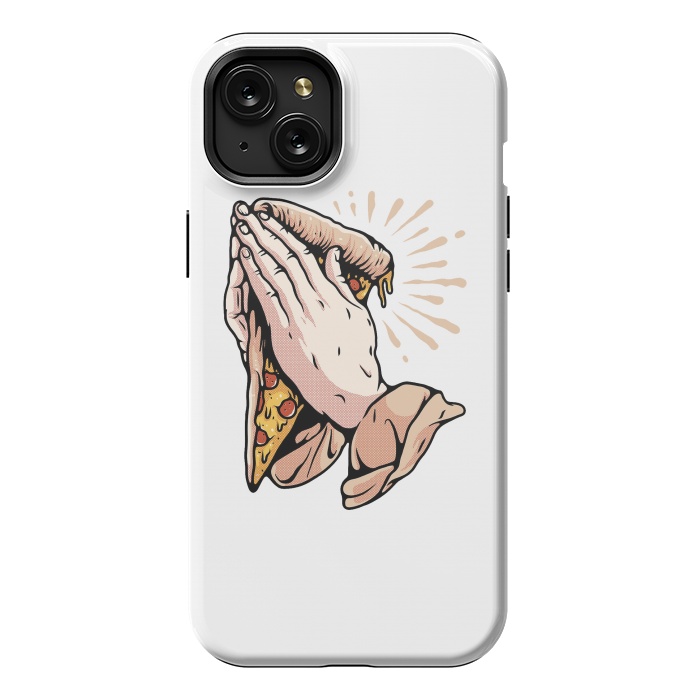 iPhone 15 Plus StrongFit Pray for Pizza by Afif Quilimo