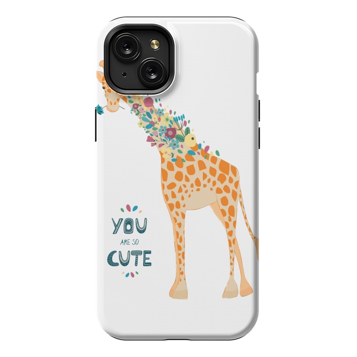 iPhone 15 Plus StrongFit cute giraffe by haroulita
