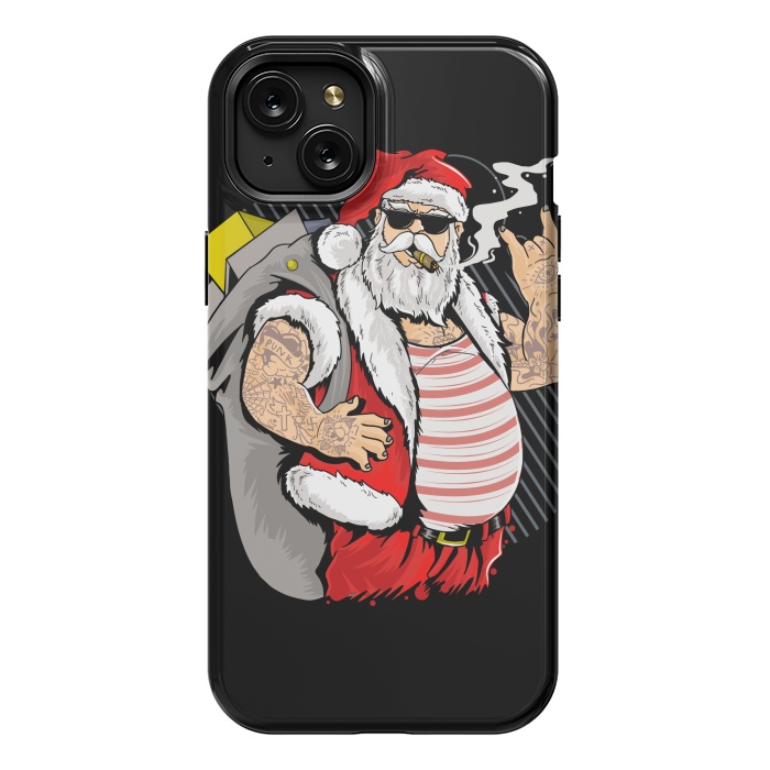 iPhone 15 Plus StrongFit funny santa x by haroulita