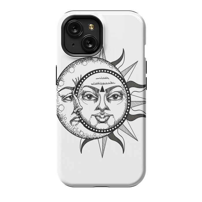 iPhone 15 StrongFit sun moon by haroulita