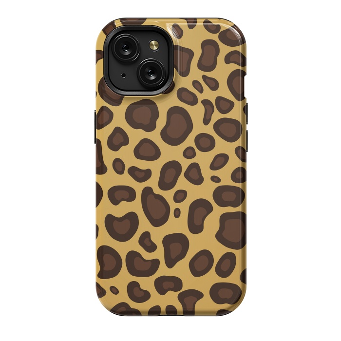 iPhone 15 StrongFit animal print leopard by haroulita