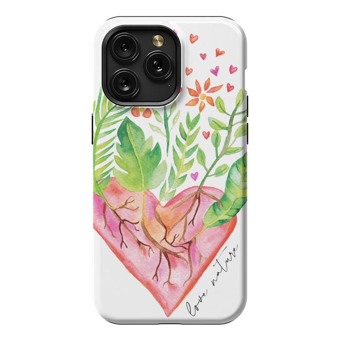 iPhone 15 Pro Max StrongFit Love Nature by Pom Graphic Design