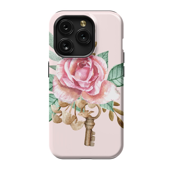 iPhone 15 Pro StrongFit Vintage rose by Julia Badeeva