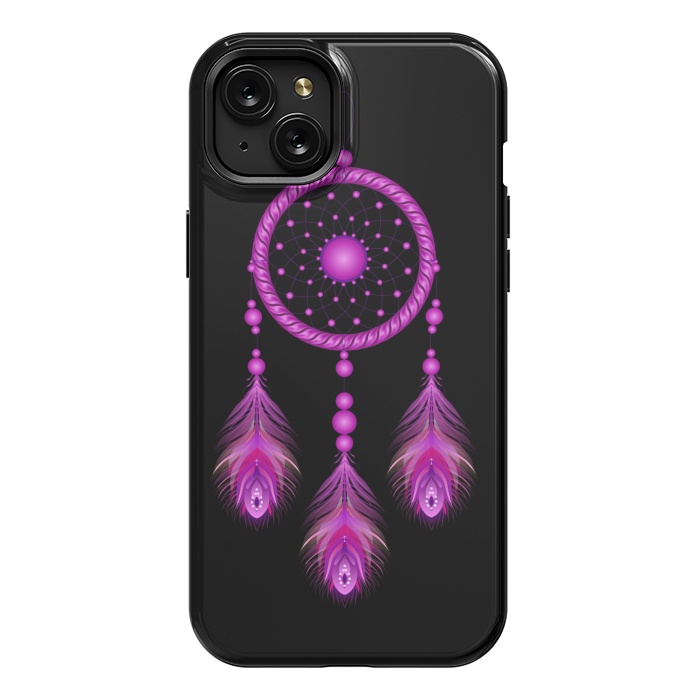 iPhone 15 Plus StrongFit Pink dream catcher  by Winston