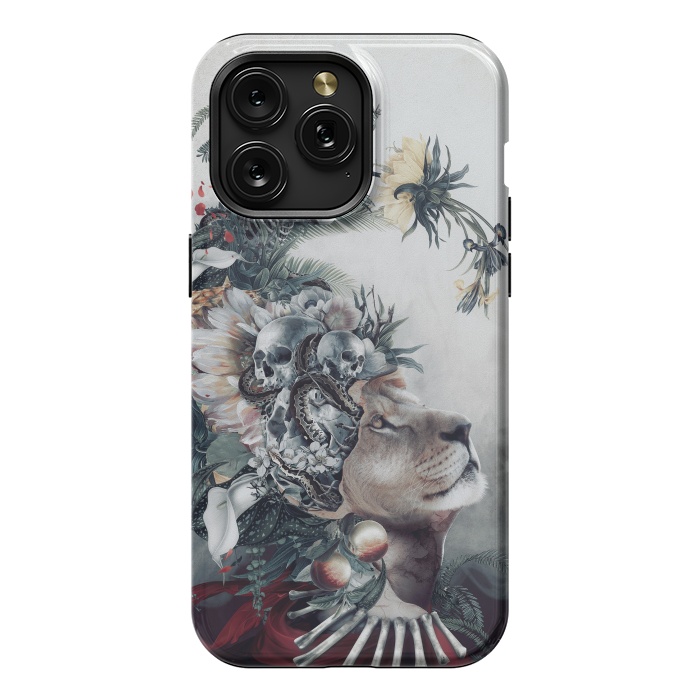 iPhone 15 Pro Max StrongFit Lion and Skulls by Riza Peker