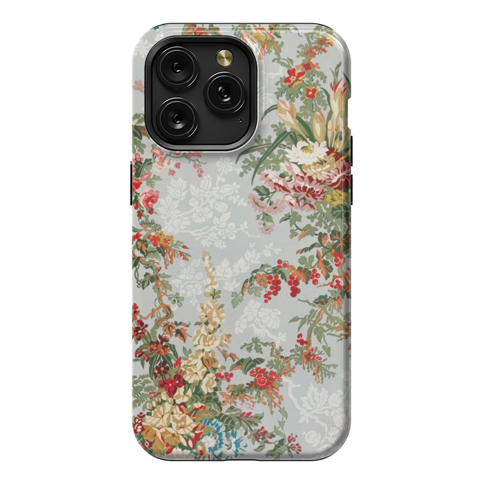 iPhone 15 Pro Max StrongFit Industrial Floral Print by Zala Farah