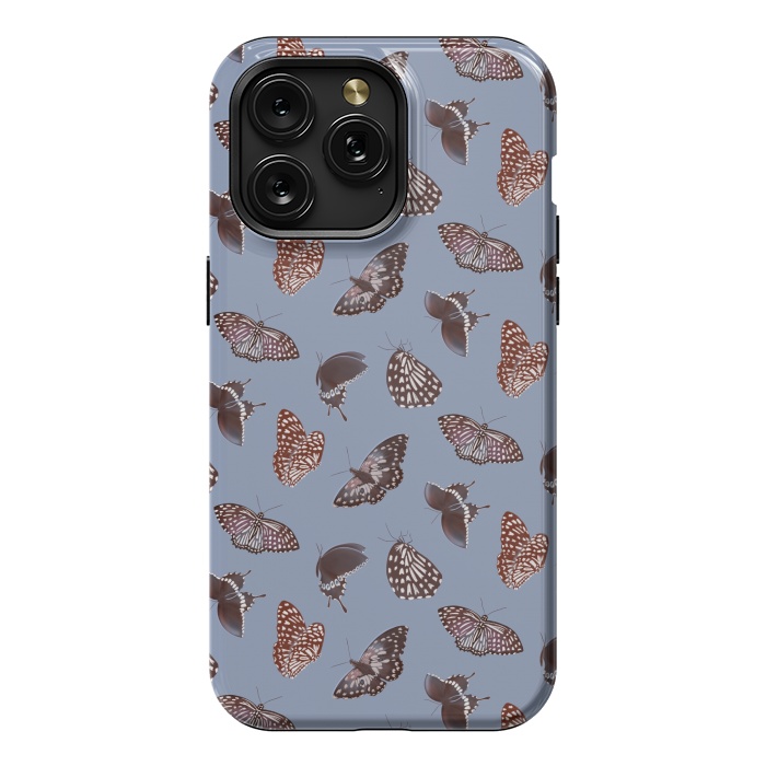 iPhone 15 Pro Max StrongFit Dark Butterflies by Tishya Oedit