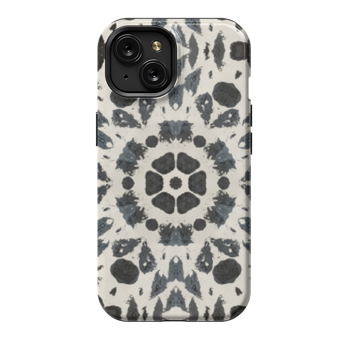 iPhone 15 StrongFit Tribal cream by Nina Leth