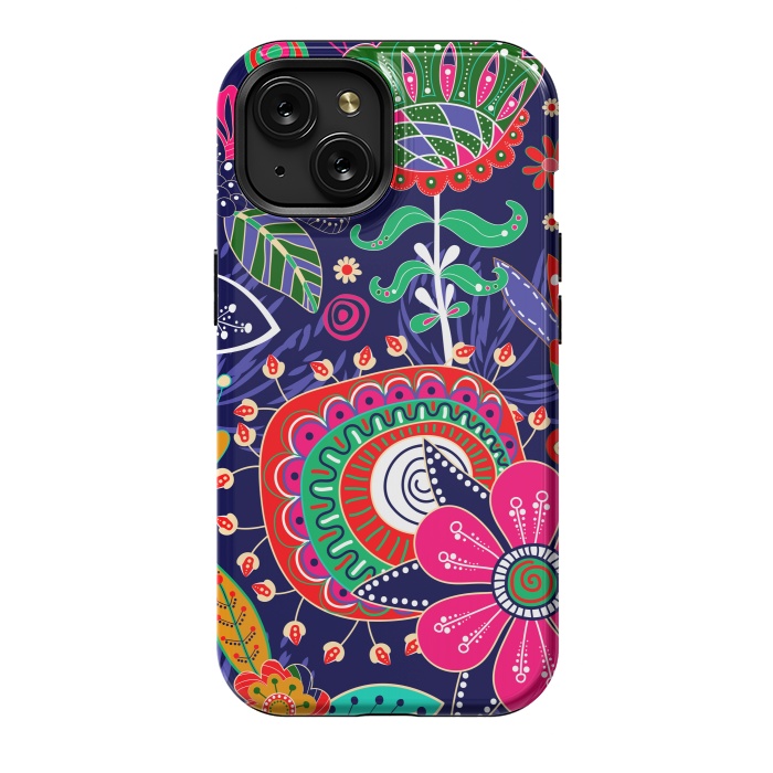 iPhone 15 StrongFit Seamless Floral Pattern by ArtsCase