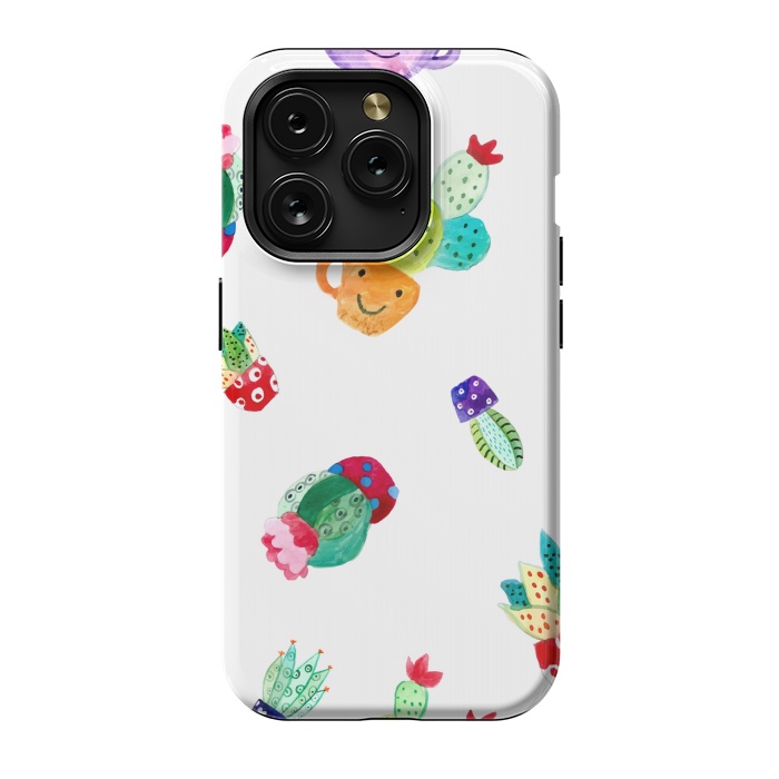 iPhone 15 Pro StrongFit happy cactus by haroulita