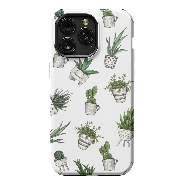 iPhone 15 Pro Max StrongFit cute houseplants in pots by Alena Ganzhela