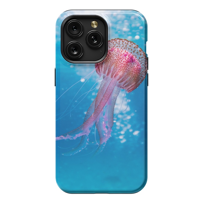 iPhone 15 Pro Max StrongFit Shallow Focus Photo of Pink and Brown Jellyfish by Winston