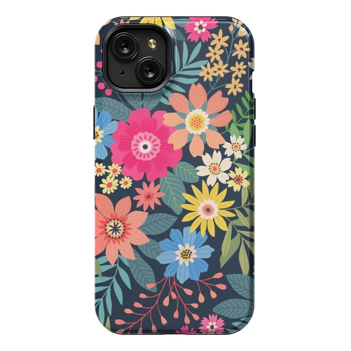 iPhone 15 Plus StrongFit Cute and Beautiful Floral Design Pattern 333 by ArtsCase