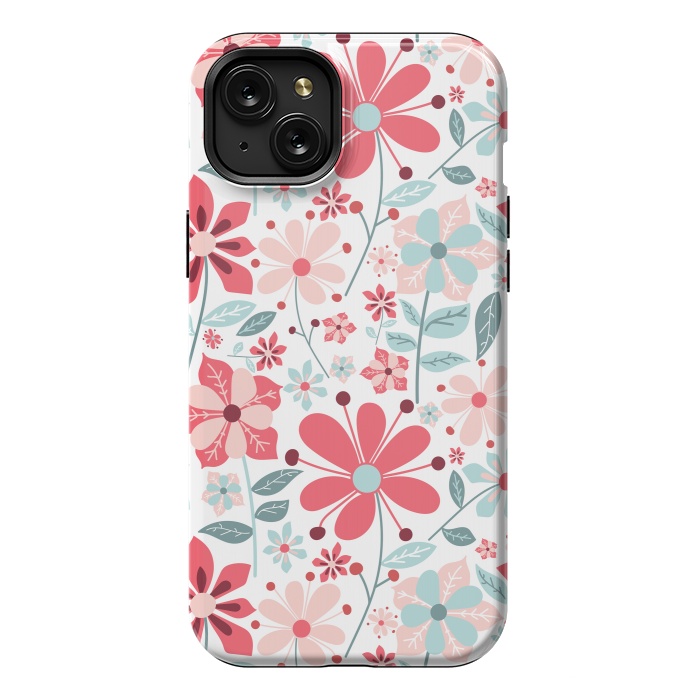 iPhone 15 Plus StrongFit Floral Design 124 by ArtsCase