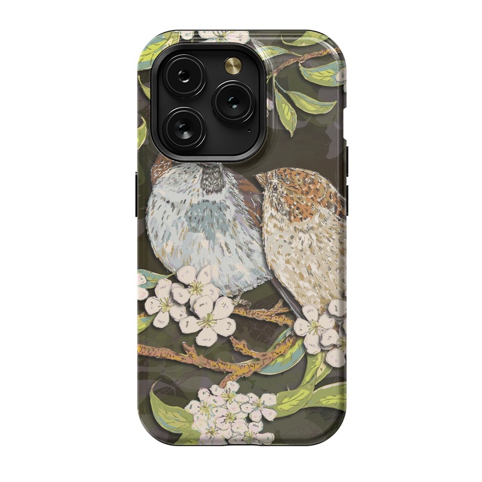 iPhone 15 Pro StrongFit Sweet Sparrows by Lotti Brown