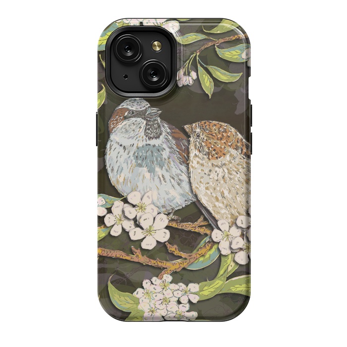 iPhone 15 StrongFit Sweet Sparrows by Lotti Brown