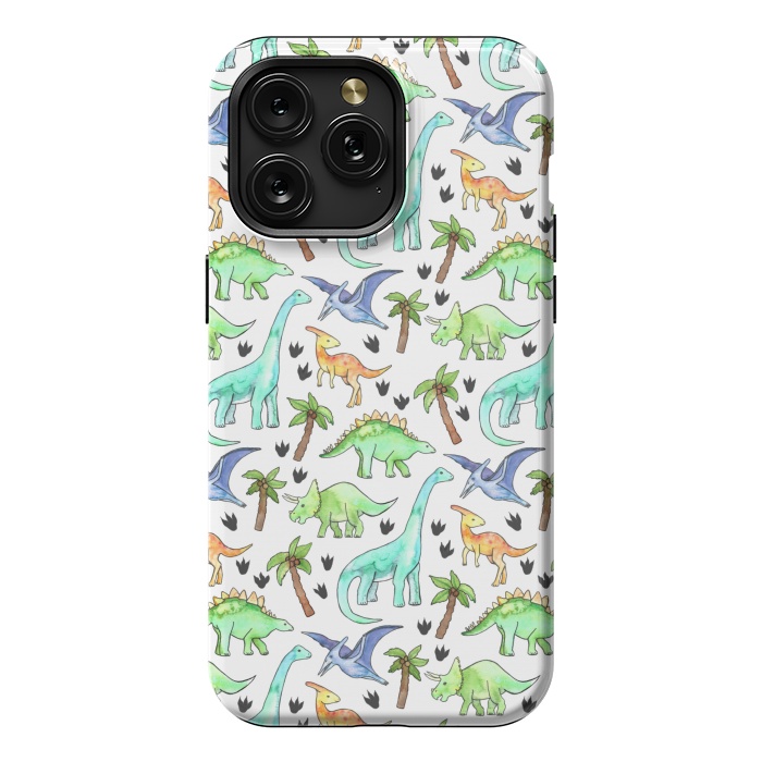 iPhone 15 Pro Max StrongFit Dino-Mite by Tangerine-Tane