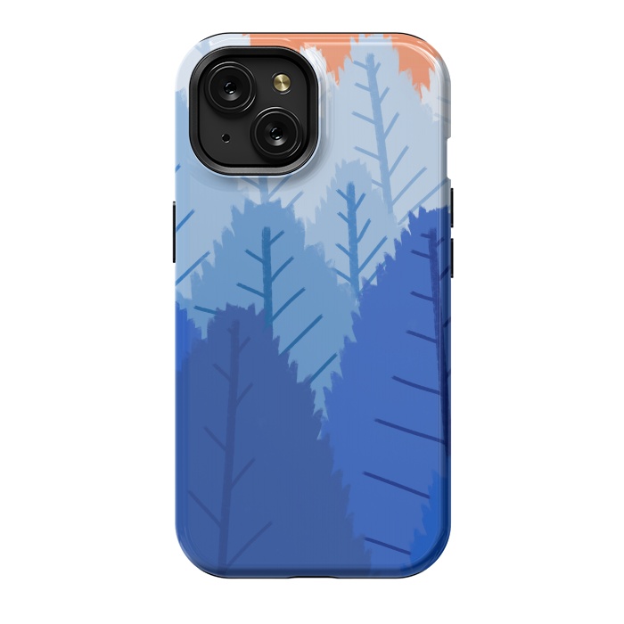 iPhone 15 StrongFit Deep blue forests  by Steve Wade (Swade)