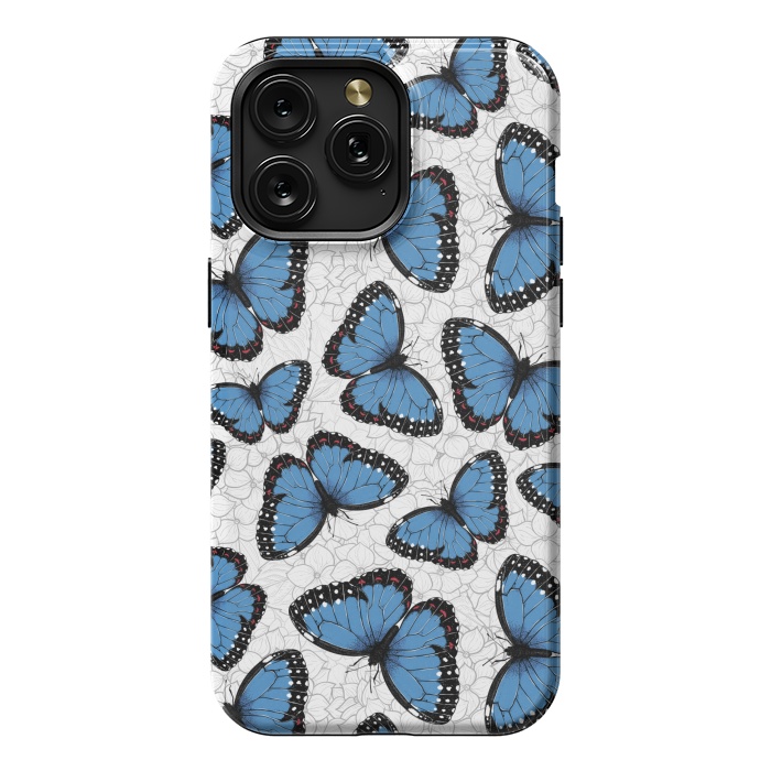 iPhone 15 Pro Max StrongFit Blue morpho butterflies by Katerina Kirilova