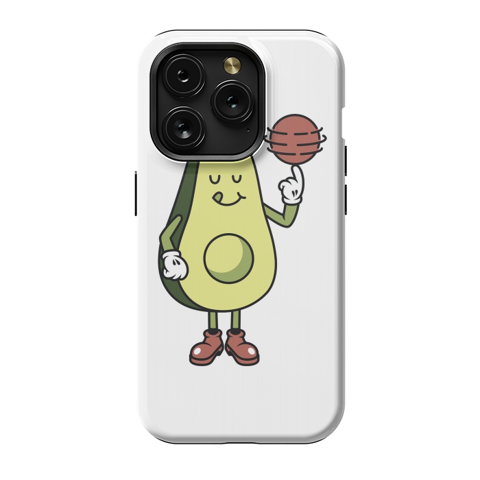 iPhone 15 Pro StrongFit Avocado Playing Ball by Afif Quilimo