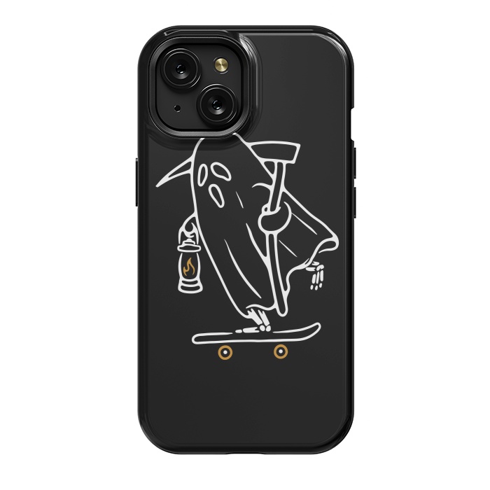 iPhone 15 StrongFit Ghost Skateboarding by Afif Quilimo
