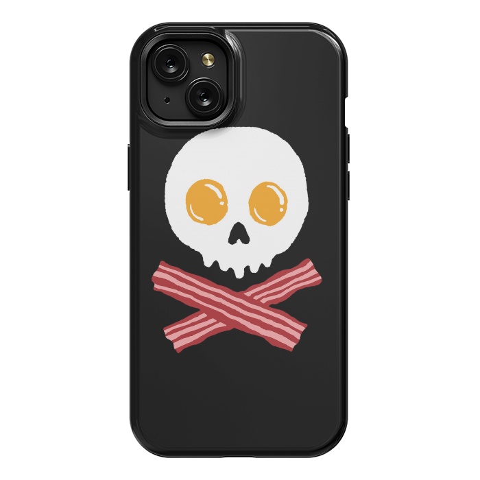 iPhone 15 Plus StrongFit Breakfast Skull by Afif Quilimo